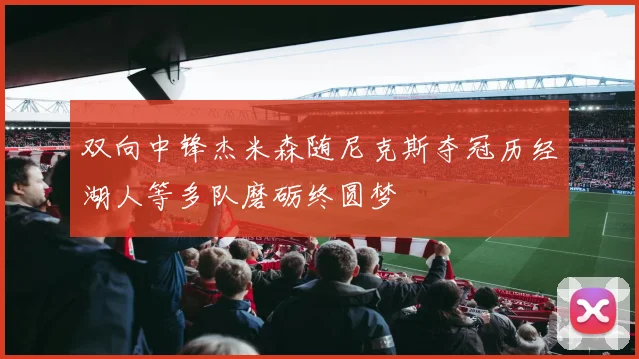 双向中锋杰米森随尼克斯夺冠历经湖人等多队磨砺终圆梦